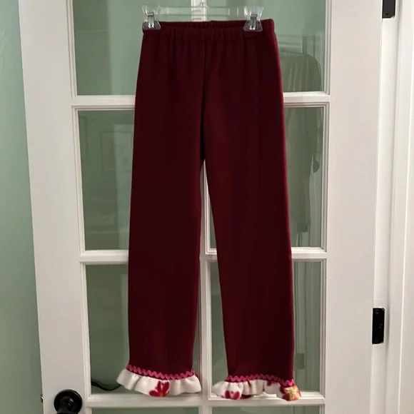 New handmade girls’ fleece coat and pant set, size 8